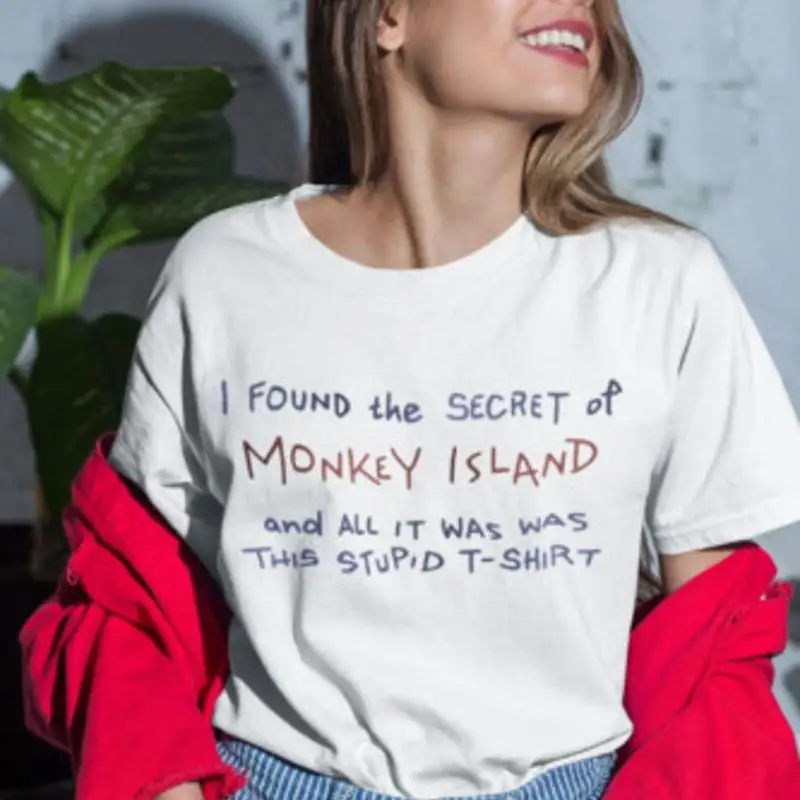 Retro Gaming T Shirts - Monkey Island Gaming T Shirt Stupid