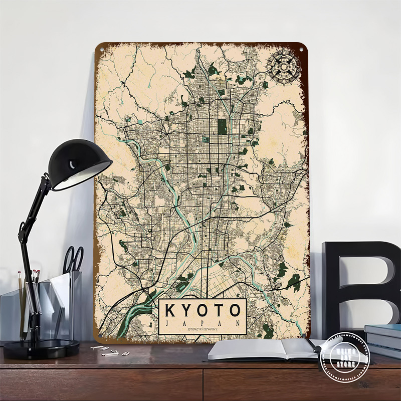 Kyoto City Map Japan Vintage P - огляд і ціна Retro Gaming Japan