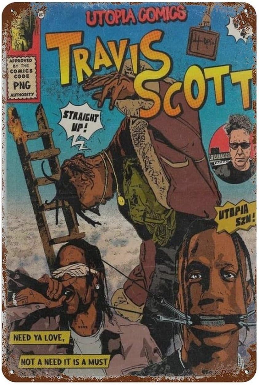 Travis-Scott Posters Vintage B - огляд і ціна Retro Gaming Pictures