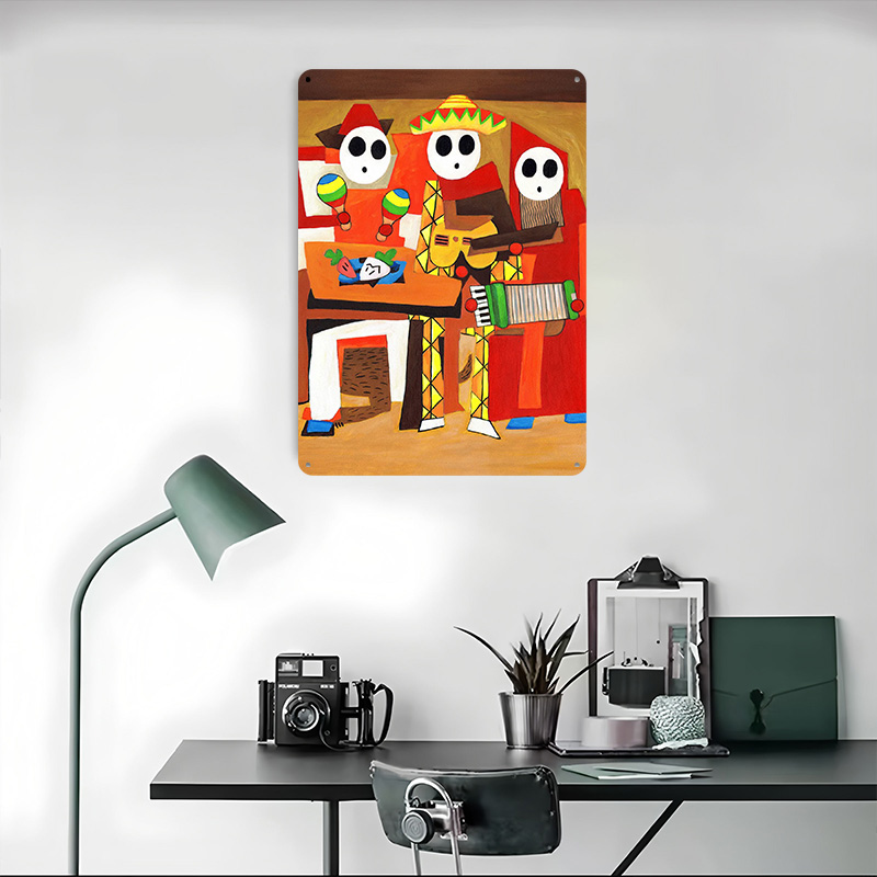Three Mariachi Guys Tin Plaque - огляд і ціна Retro Gaming Guy