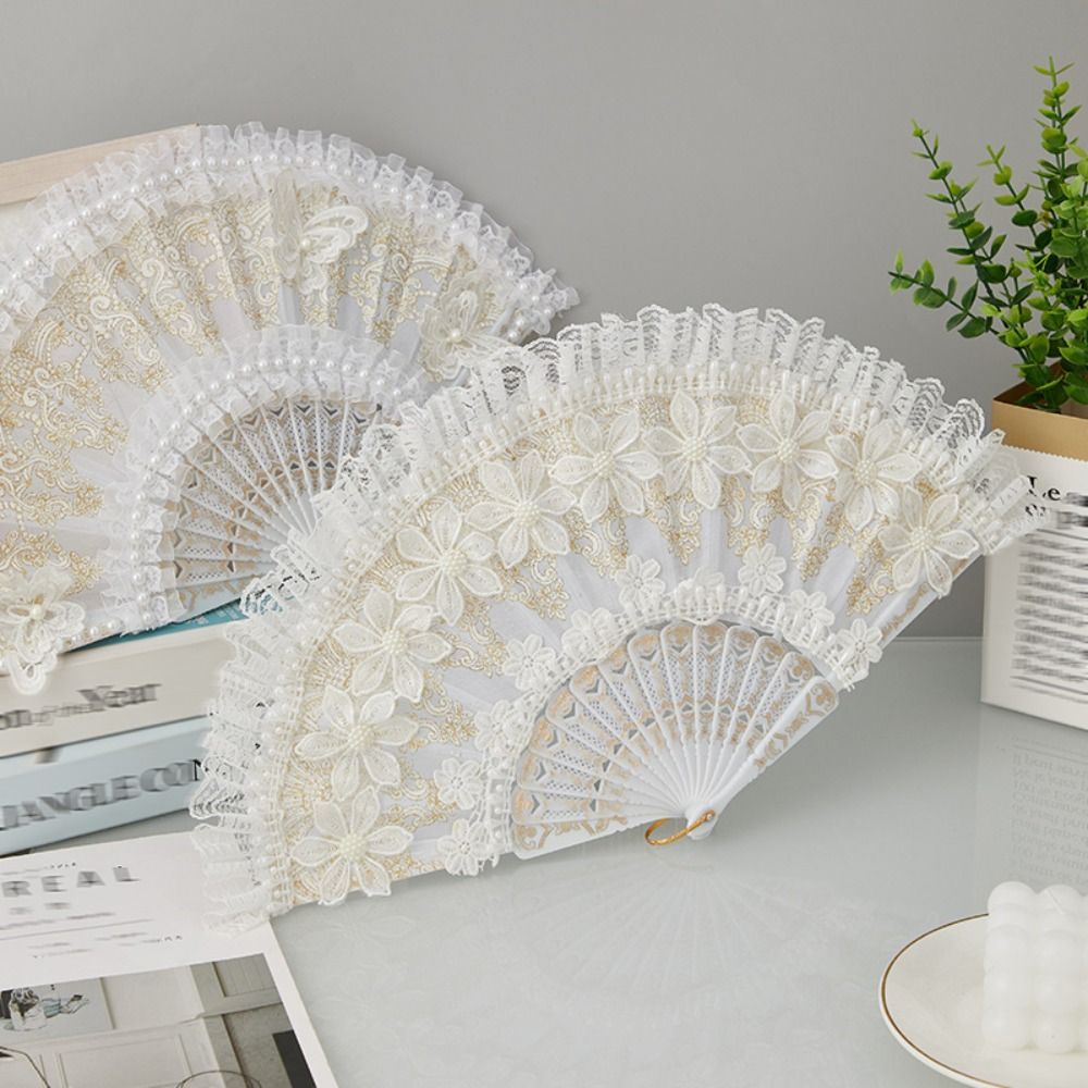 White Lolita Lace Hand Fan Han - огляд і ціна Console Retro Gaming Portable
