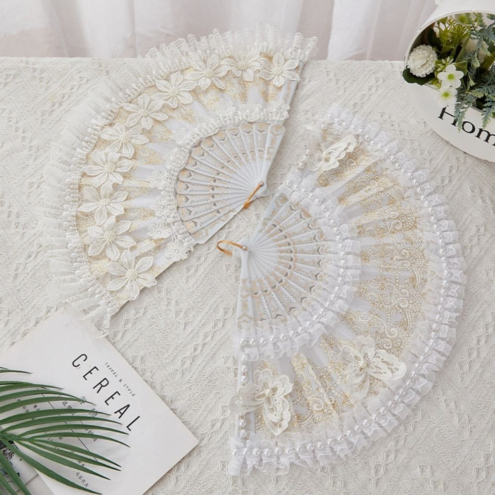 White Lolita Lace Hand Fan Han - огляд і ціна Console Retro Gaming Portable