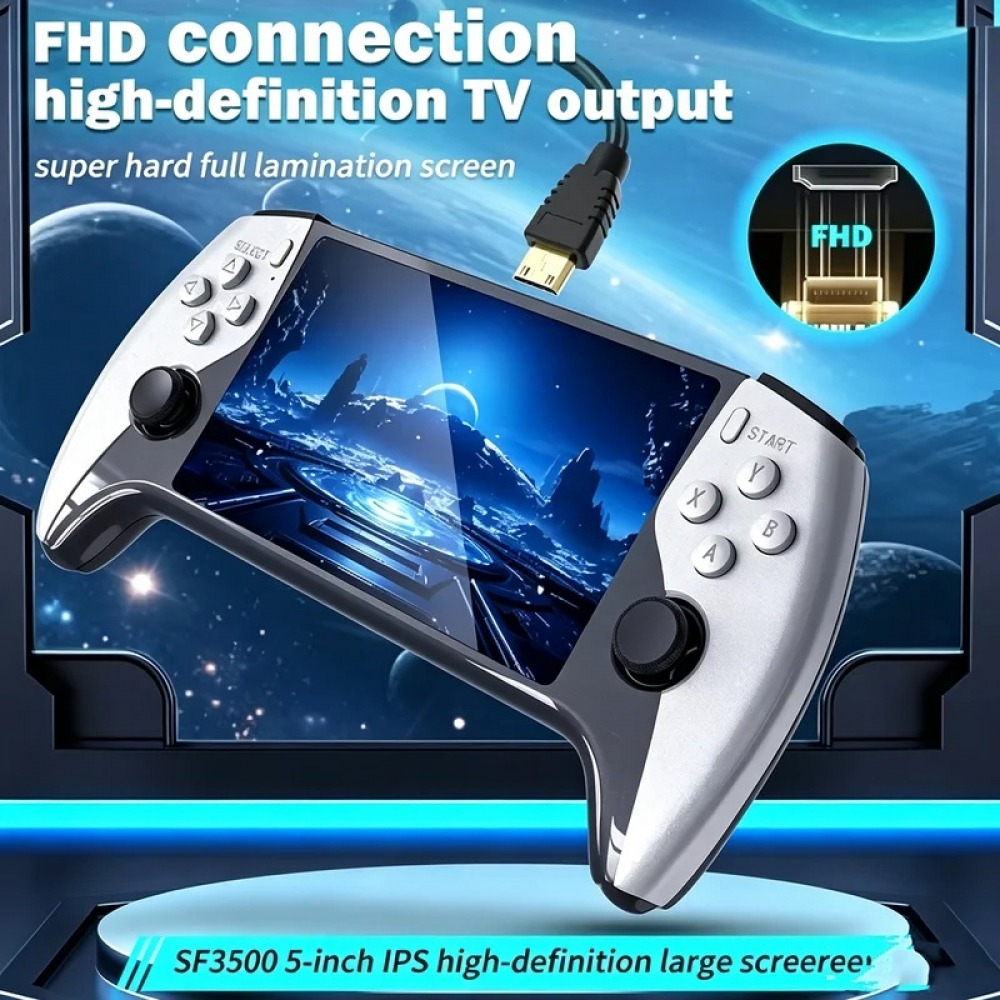SF3500 5 inch Handheld Game Co - огляд і ціна Console Retro Gaming Portable
